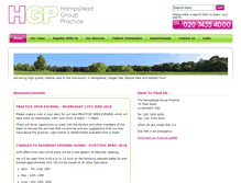 Tablet Screenshot of hampsteadgrouppractice.co.uk